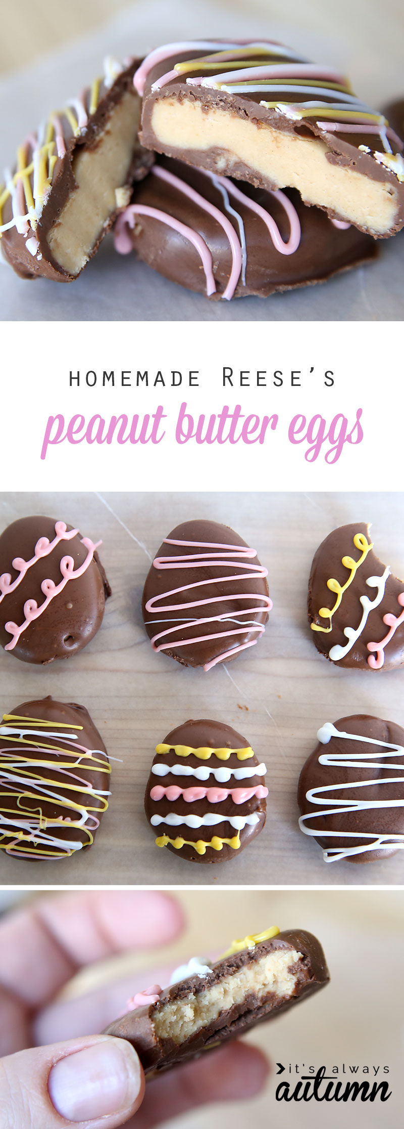 Homemade Reese\'s peanut butter eggs