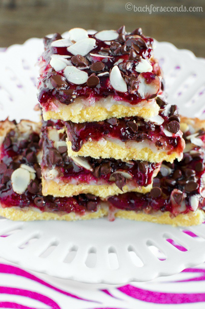 chocolate raspberry magic bars