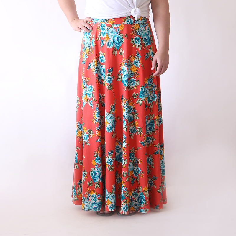 Easy Sewing Pattern for Women's Skirts, Maxi Skirt Pattern, Circle