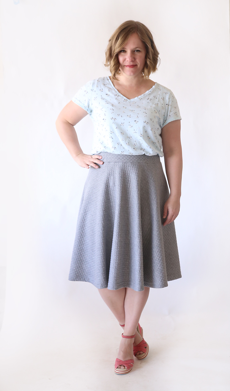 Easy half circle skirt sewing tutorial - make a pattern in any size ...