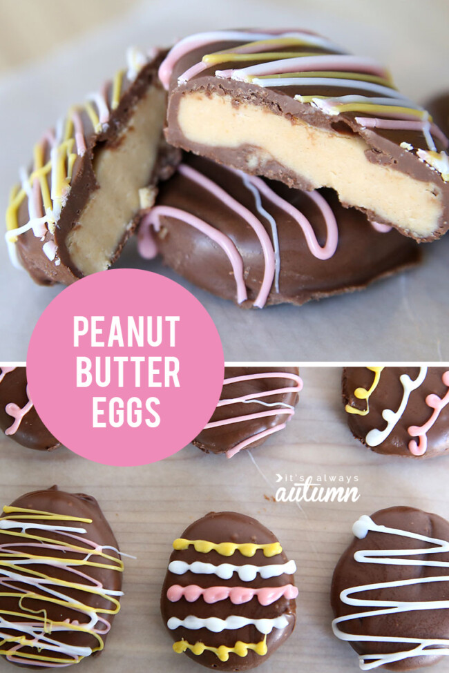homemade peanut butter eggs {4 ingredients} It's Always Autumn