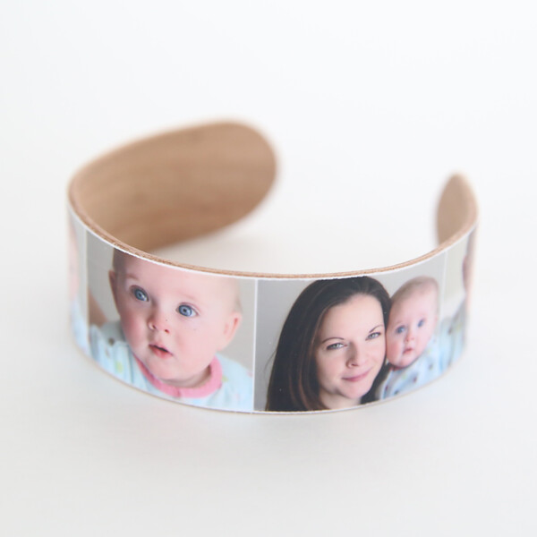 DIY popsicle bracelet covered in photos