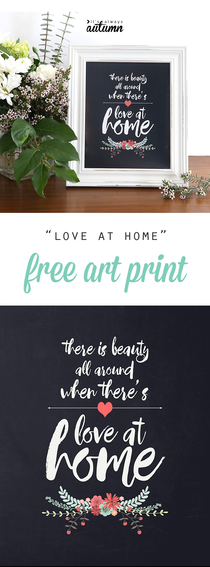 love at home art print