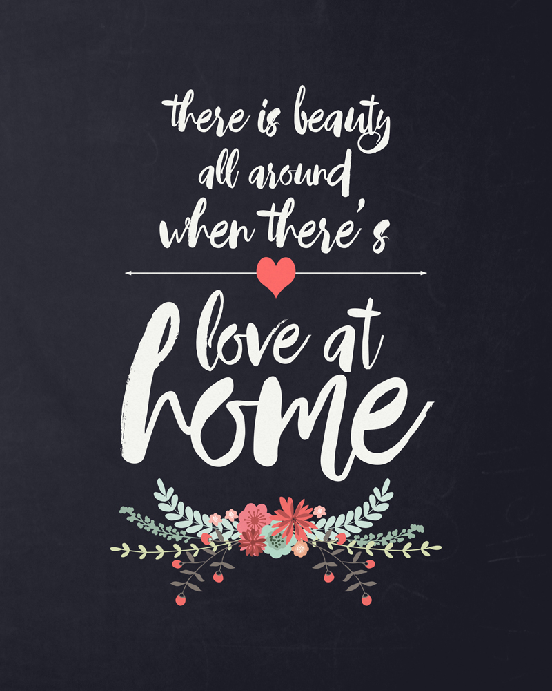 love at home free quote printable its always autumn