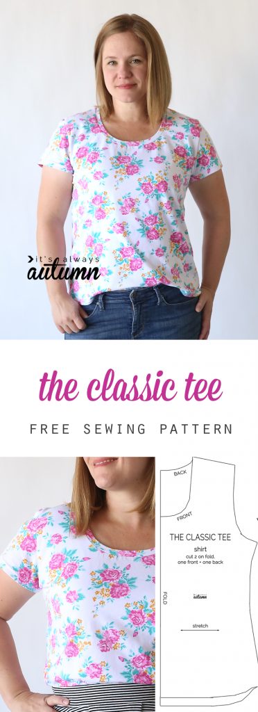 the classic tee | free pattern in women size L - It's Always Autumn