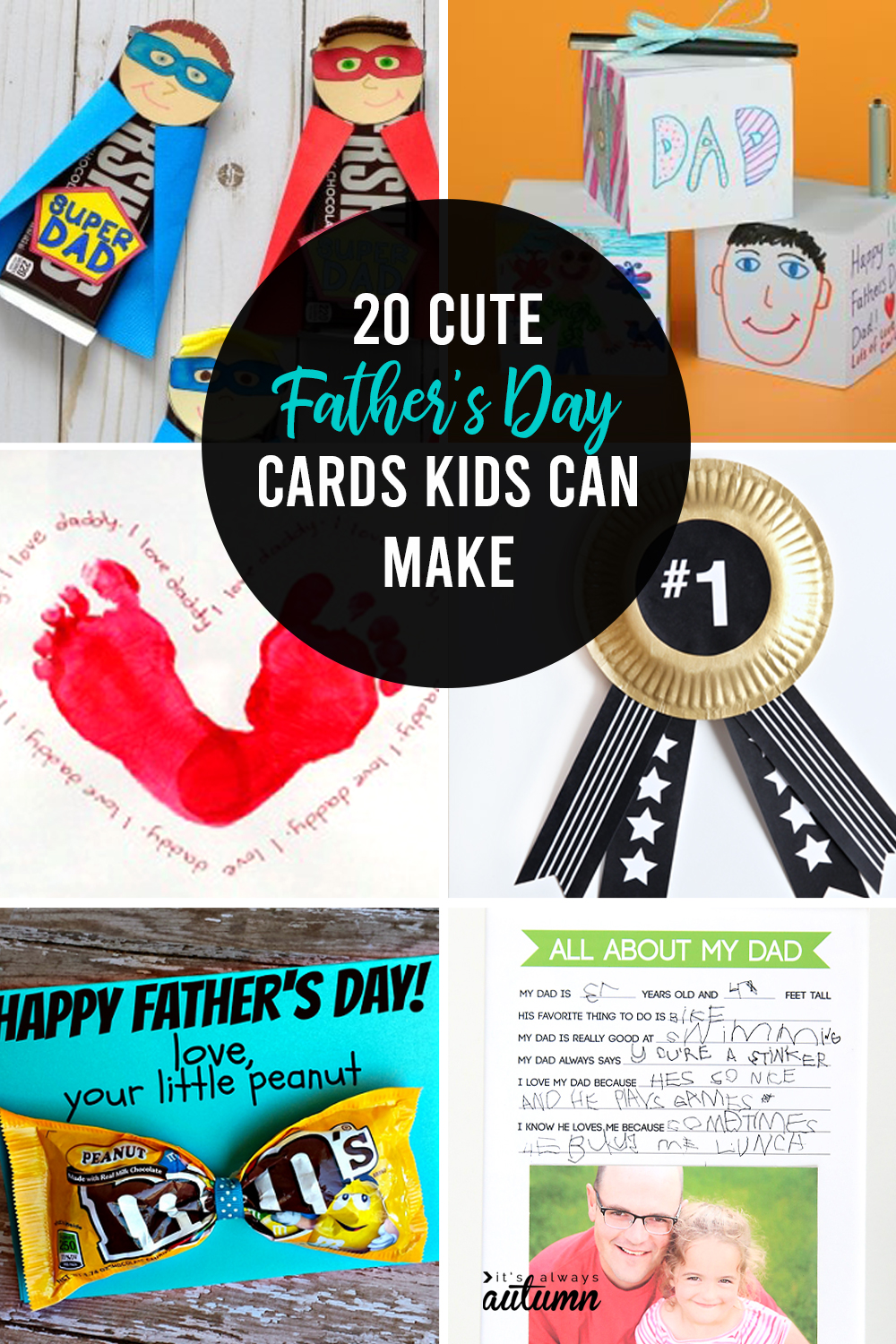 20 cute Father's Day card ideas for kids to make!