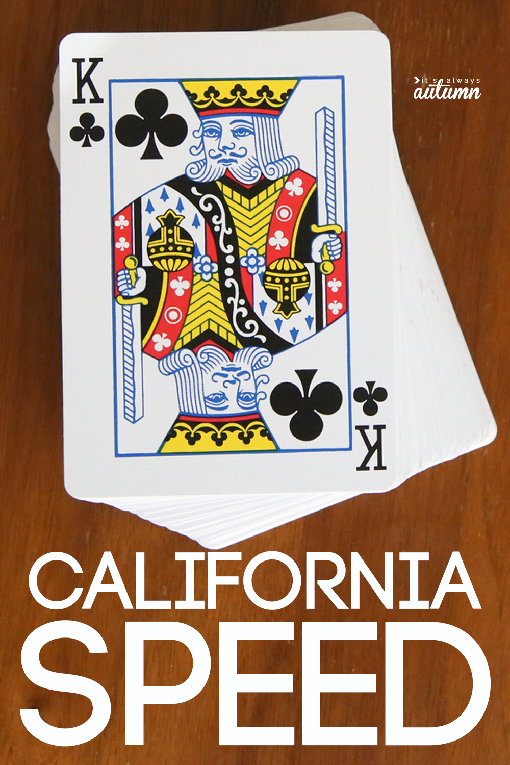 California speed is a fun, easy to learn and fast paced card game! Great game to teach your kids this summer.