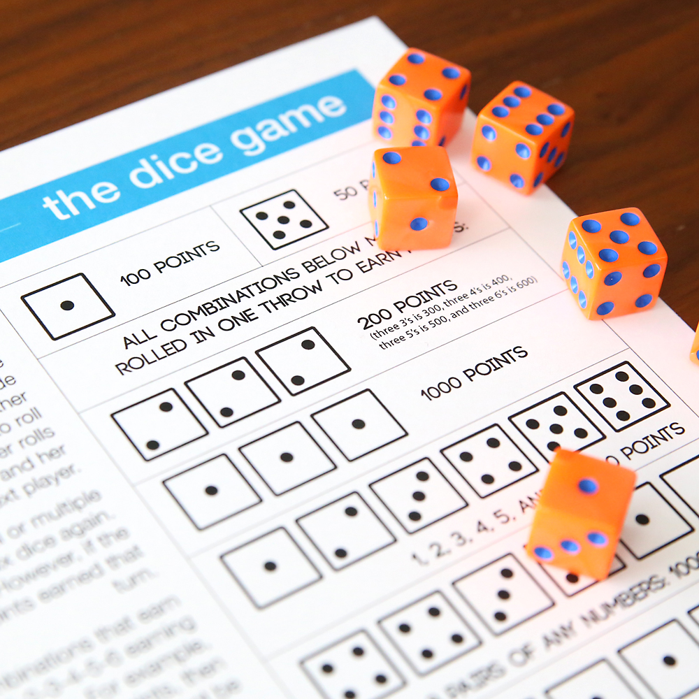 The Dice Game  fun & easy game for kids and adults - It's Always Autumn