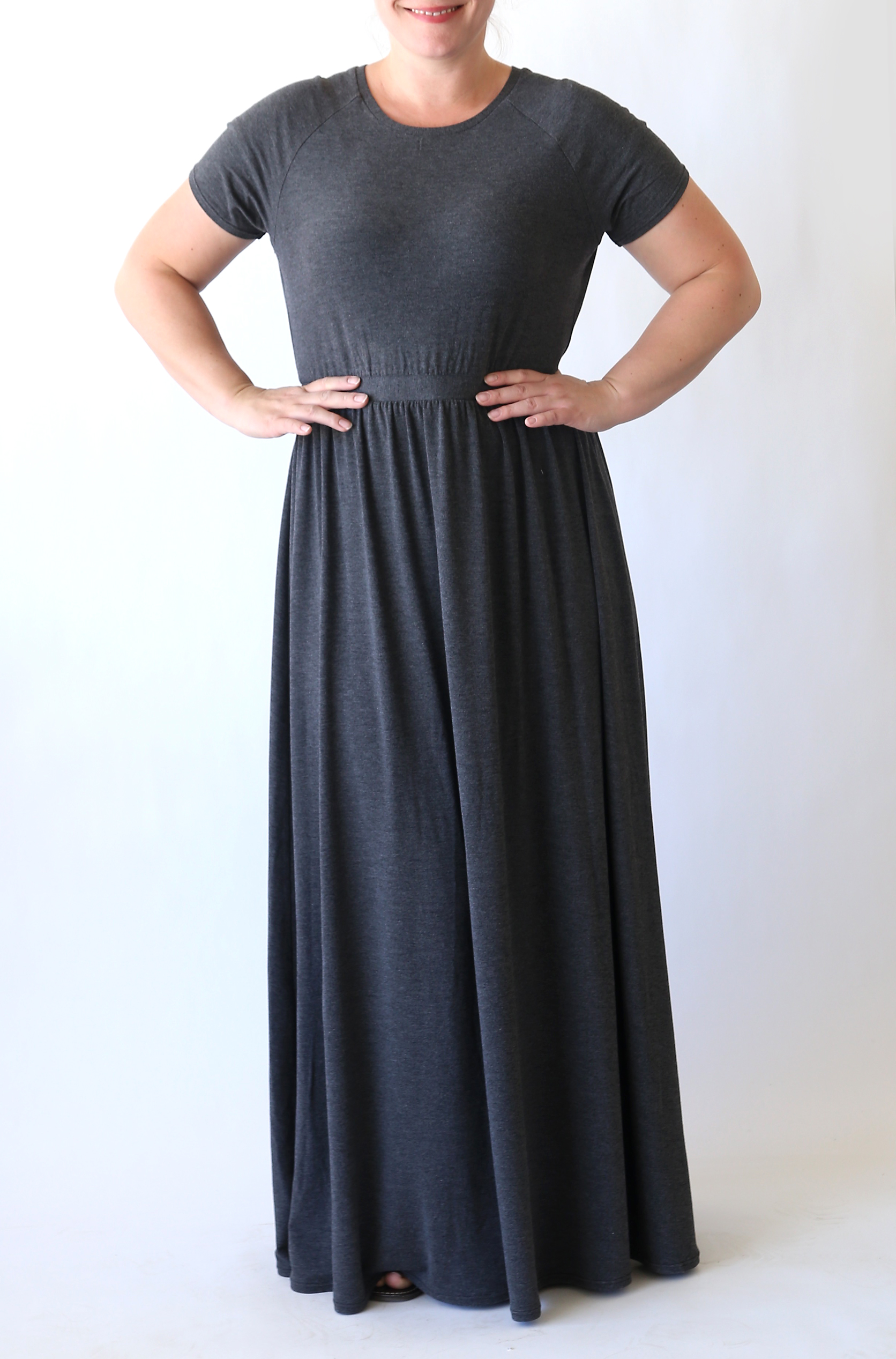 how to sew a raglan tee maxi dress | sewing tutorial - It's Always Autumn