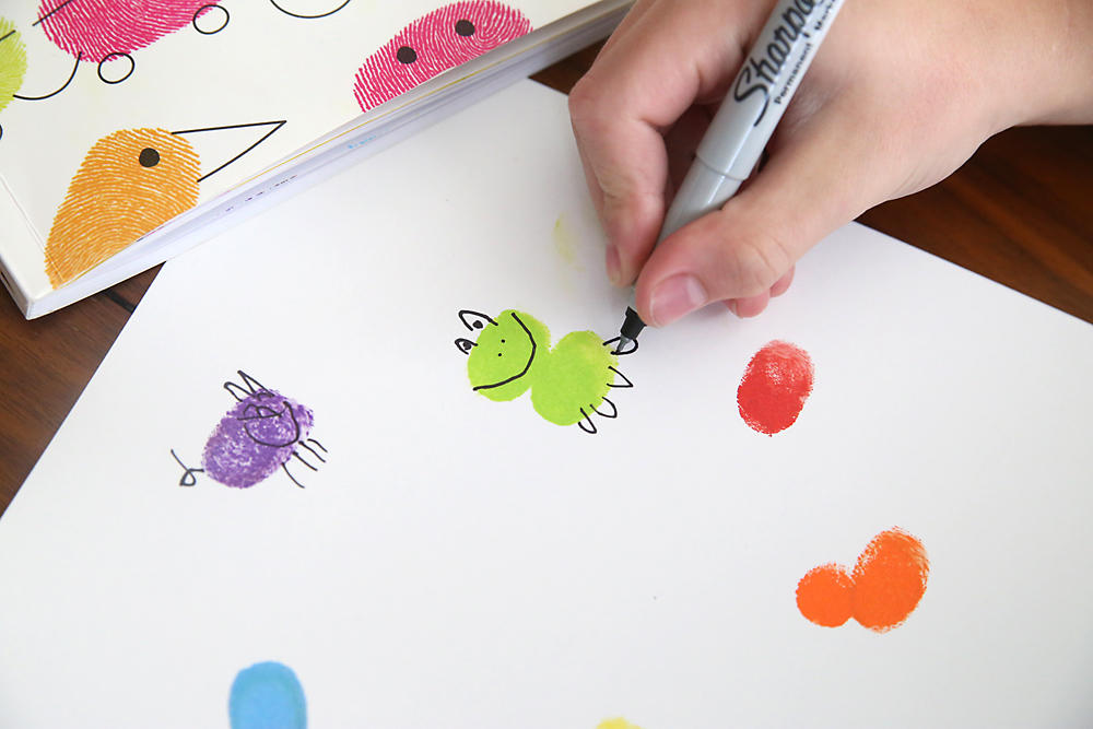 Fingerprint art is so much fun! It's an easy activity for kids of all ages that will keep them busy for hours.