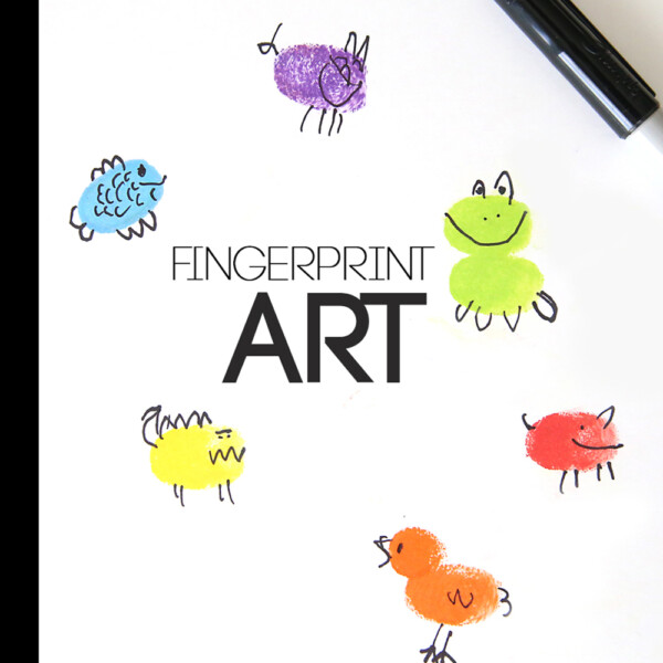 Fingerprint art is so much fun! It's an easy activity for kids of all ages that will keep them busy for hours.