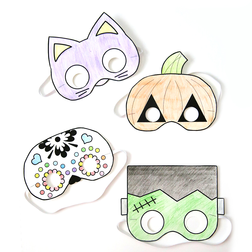 Paper Halloween masks