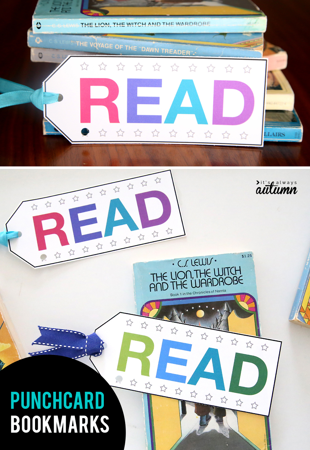 These printable punchcard bookmarks are a great way to track and encourage reading minutes!