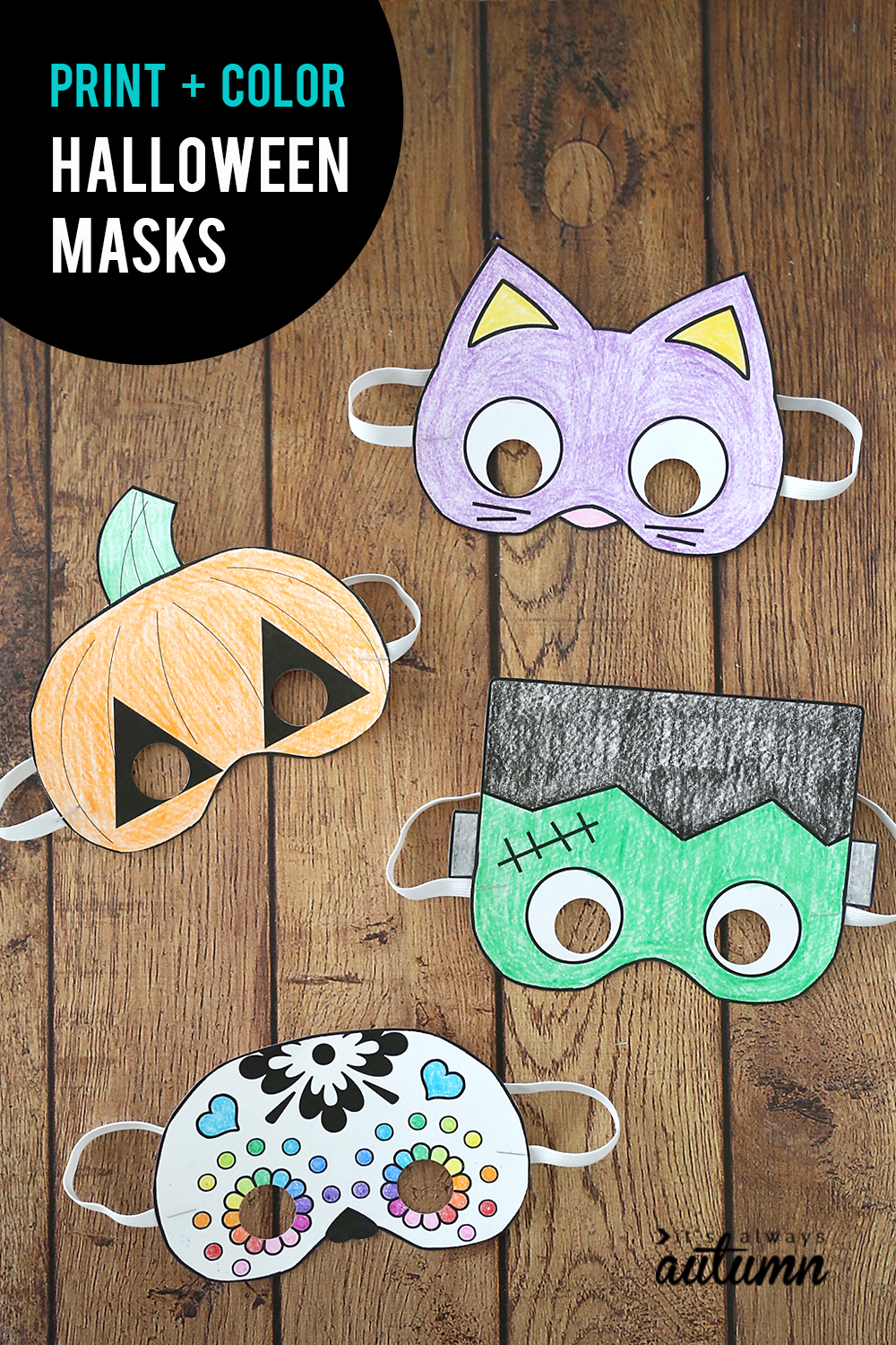 Paper Halloween masks