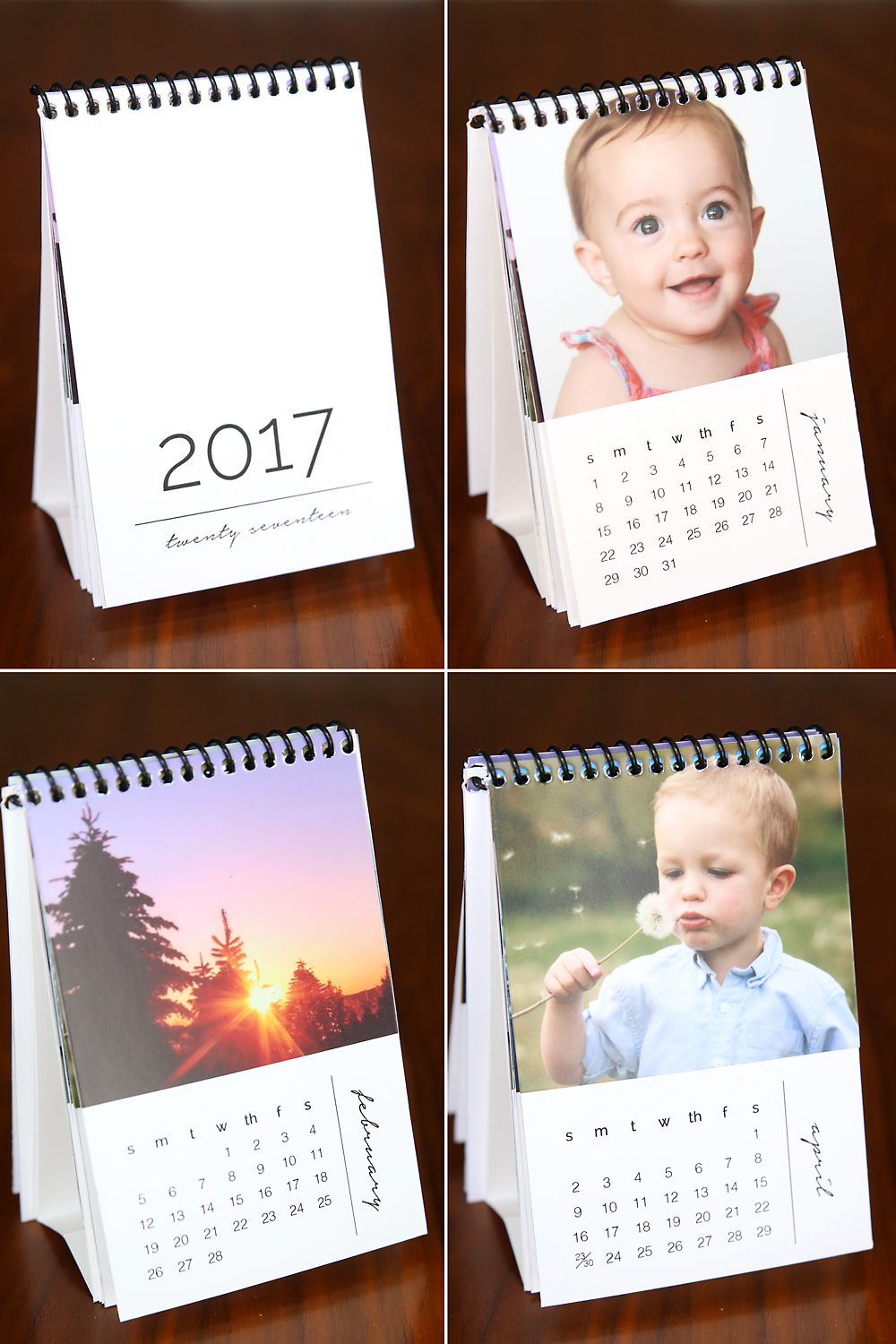 DIY mini photo calendar w/free printables It's Always Autumn