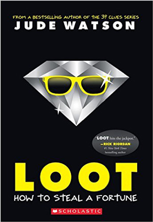 Loot book cover, with diamond and sunglasses