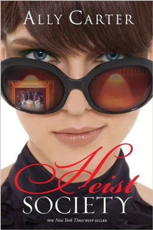 Heist book cover, with a woman wearing sunglasses