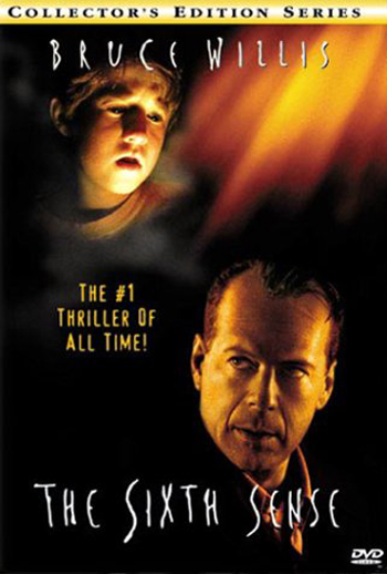 Movie cover for The Sixth Sense: boy\'s face and man\'s face