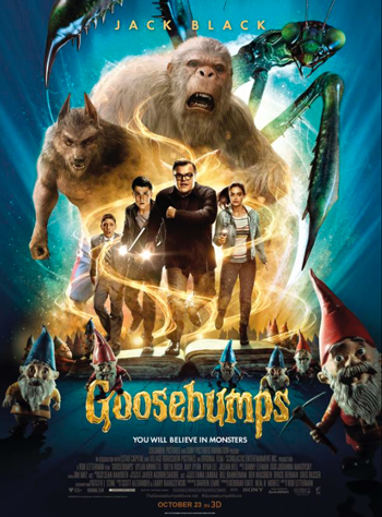 Movie cover for Goosebumps: People running from monsters