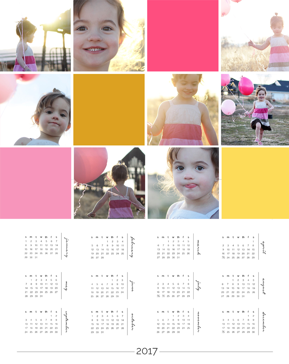 make calendar with photo