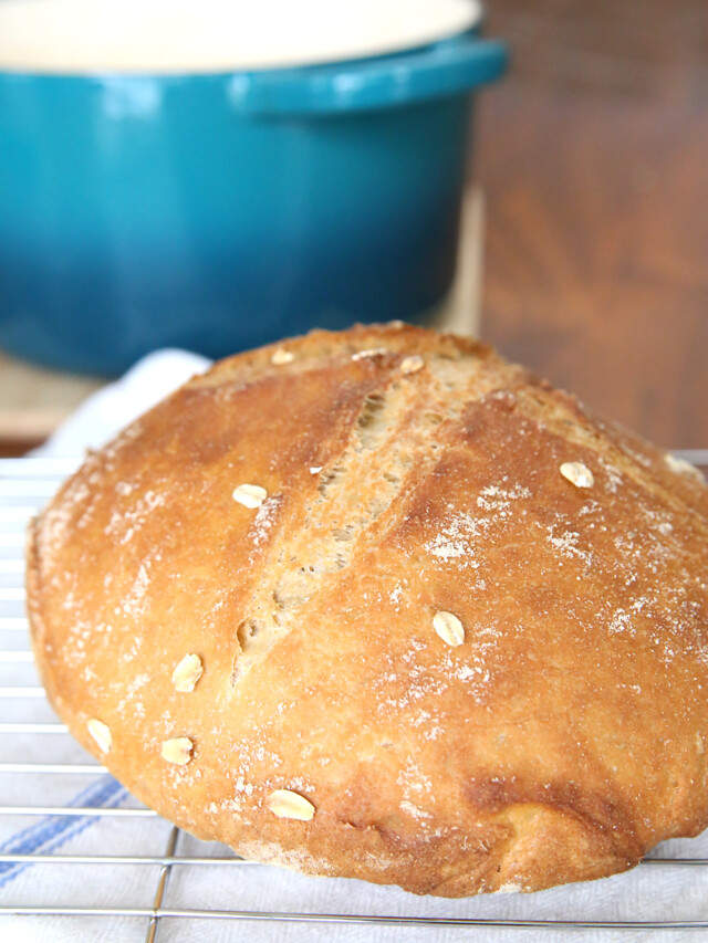 Whole Wheat Artisan Bread {Easiest Bread Recipe Ever} Story It's Always Autumn