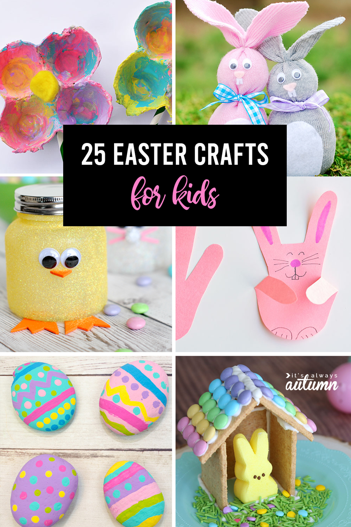 25 Cute and Fun Easter Crafts for Kids - Crazy Little Projects
