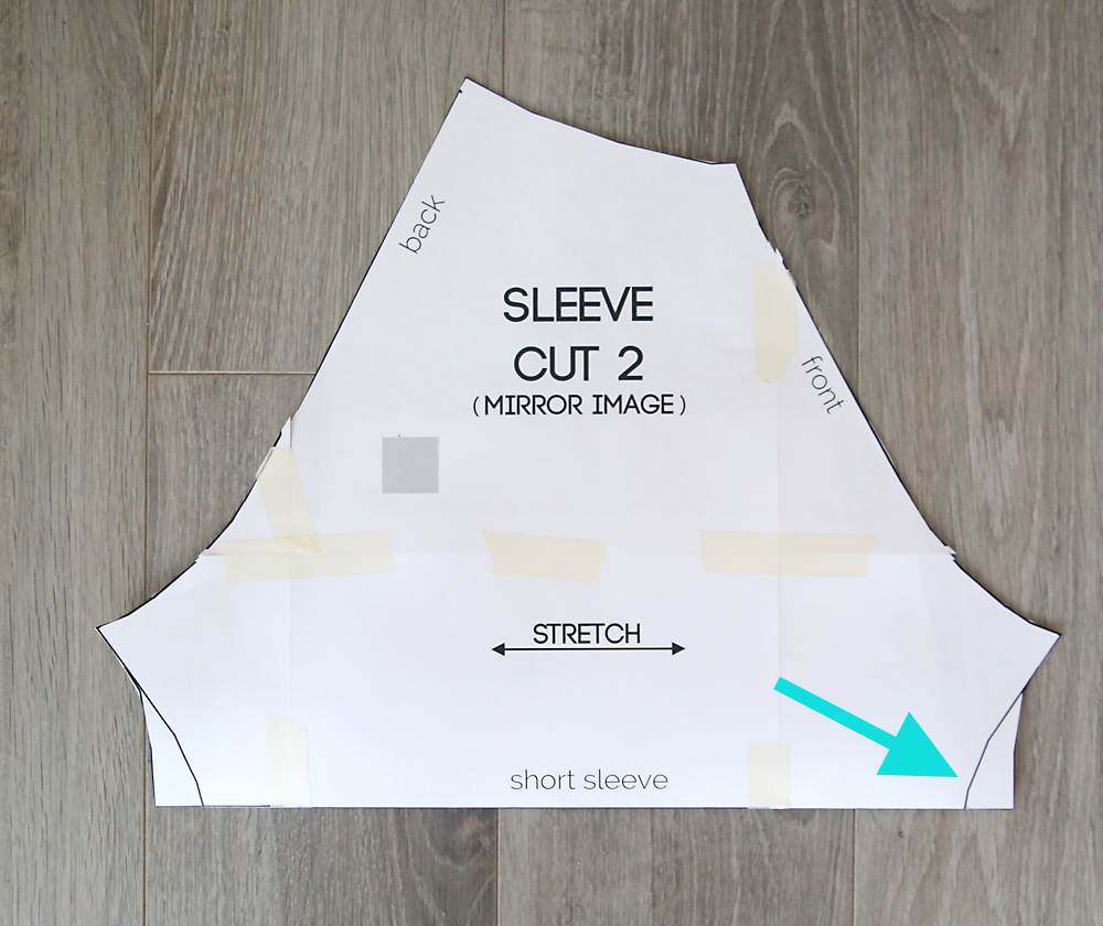 Sleeve sewing pattern