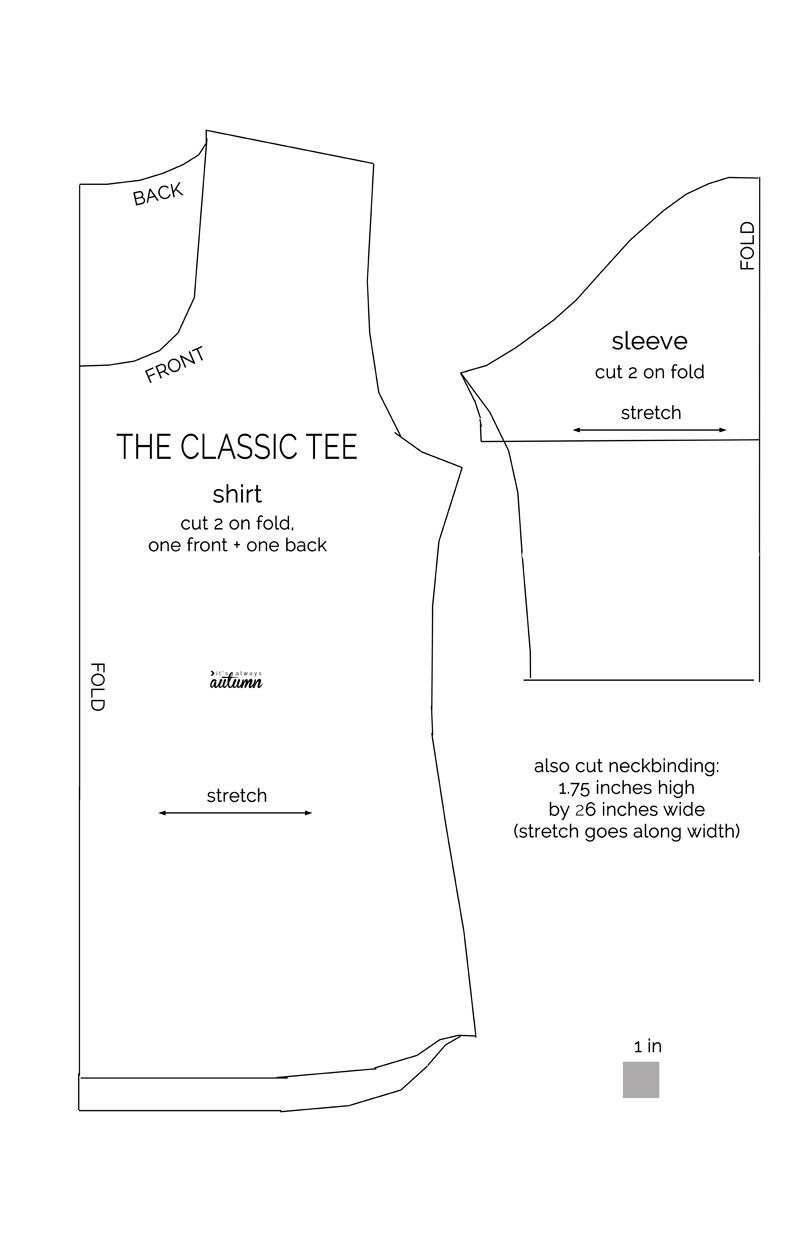 The Classic Tee sewing pattern