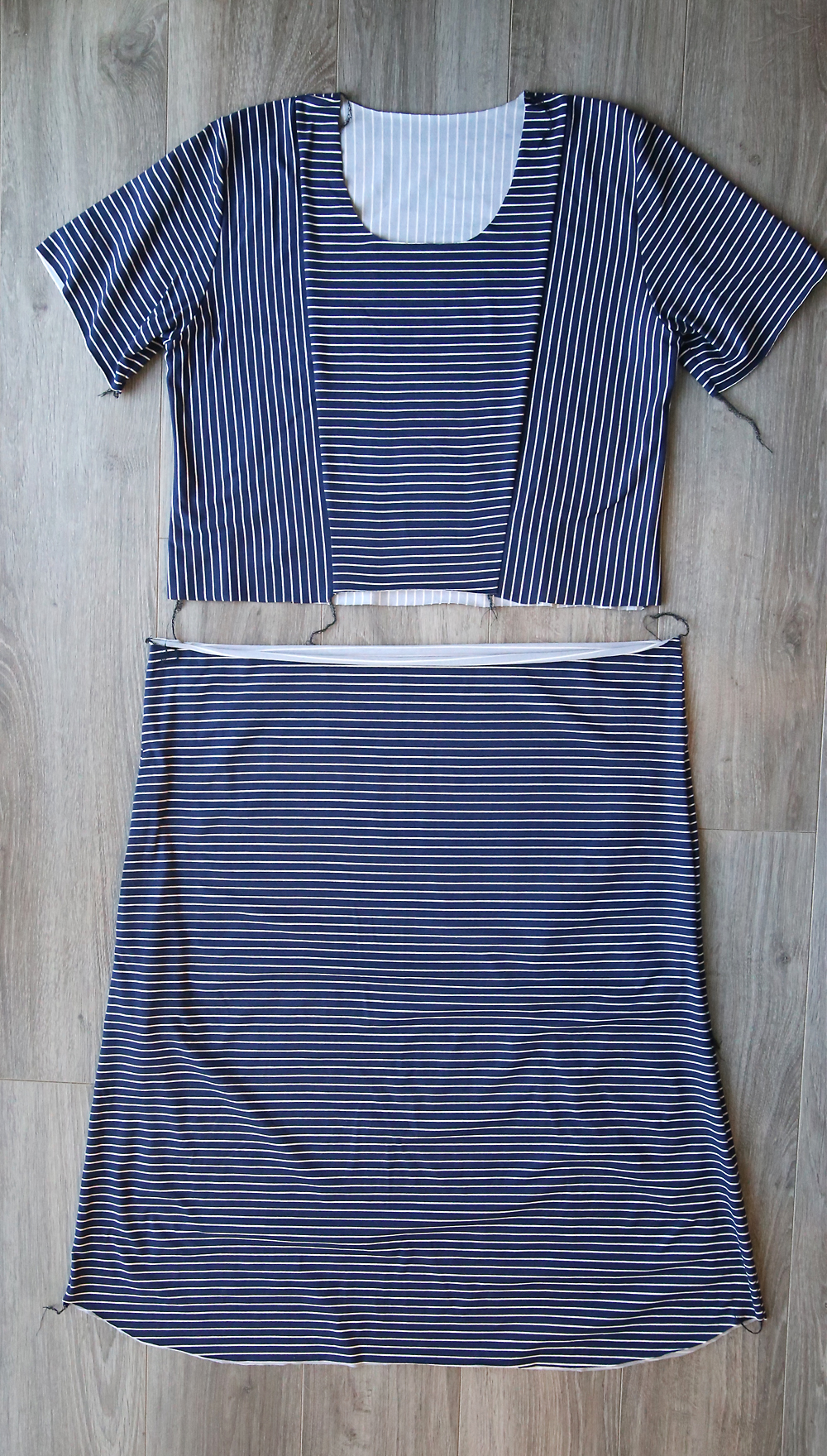 Dress bodice and skirt