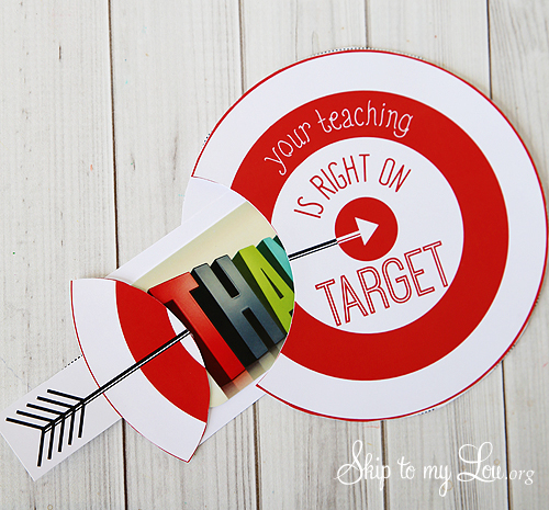 Your teaching is right on target gift card holder