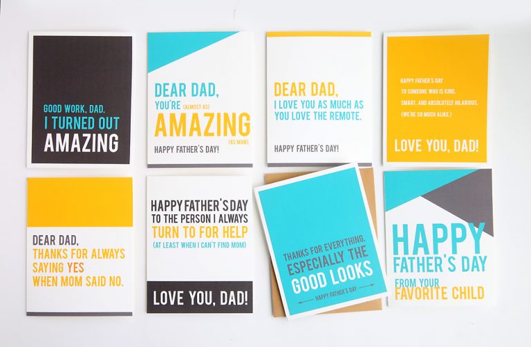FUNNY father's day cards you can print at home - It's Always Autumn