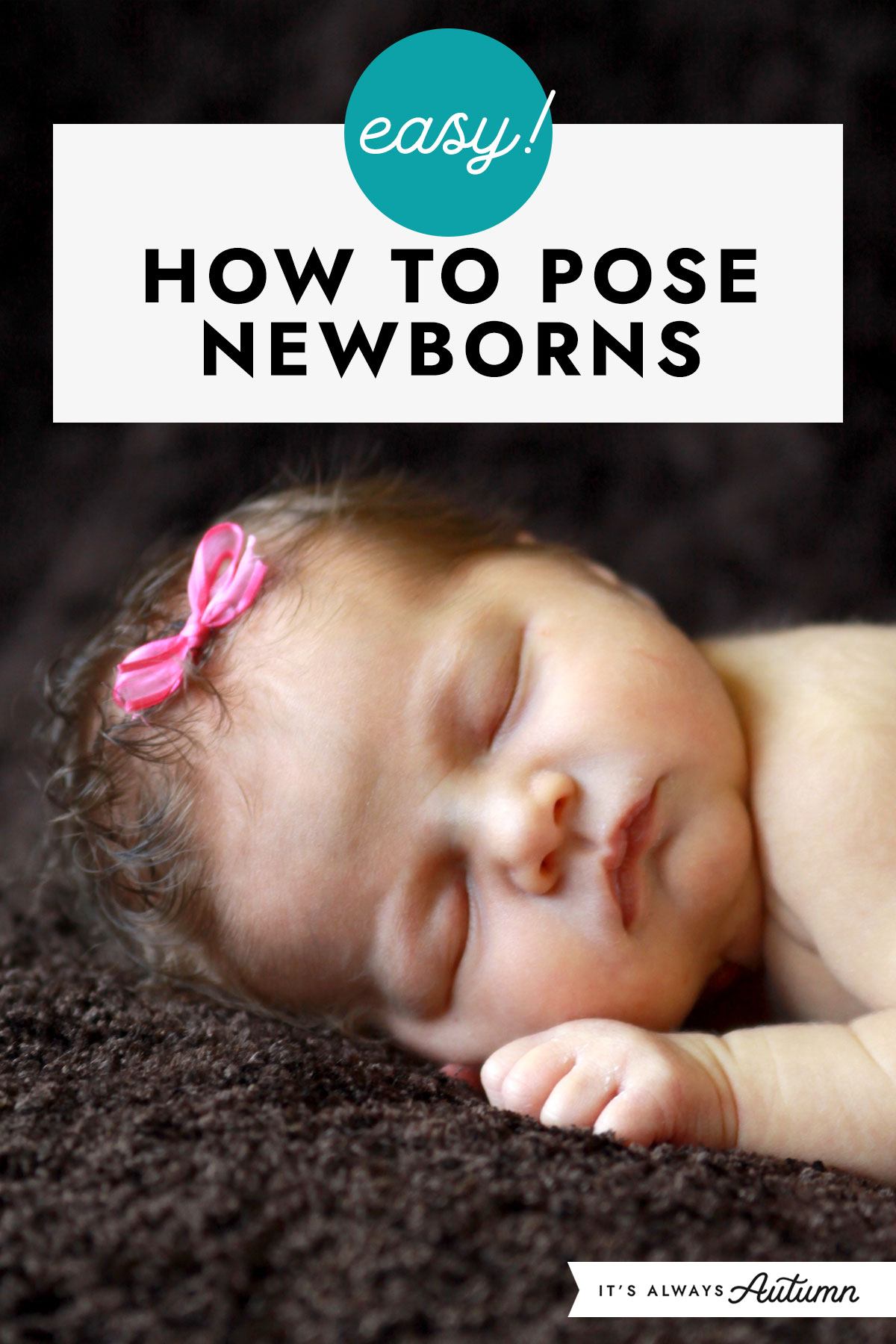 how to take newborn photos at home {DIY baby photoshoot}