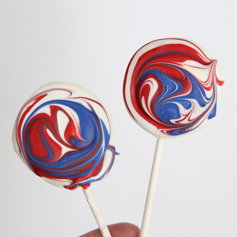 4th of July Oreo pops