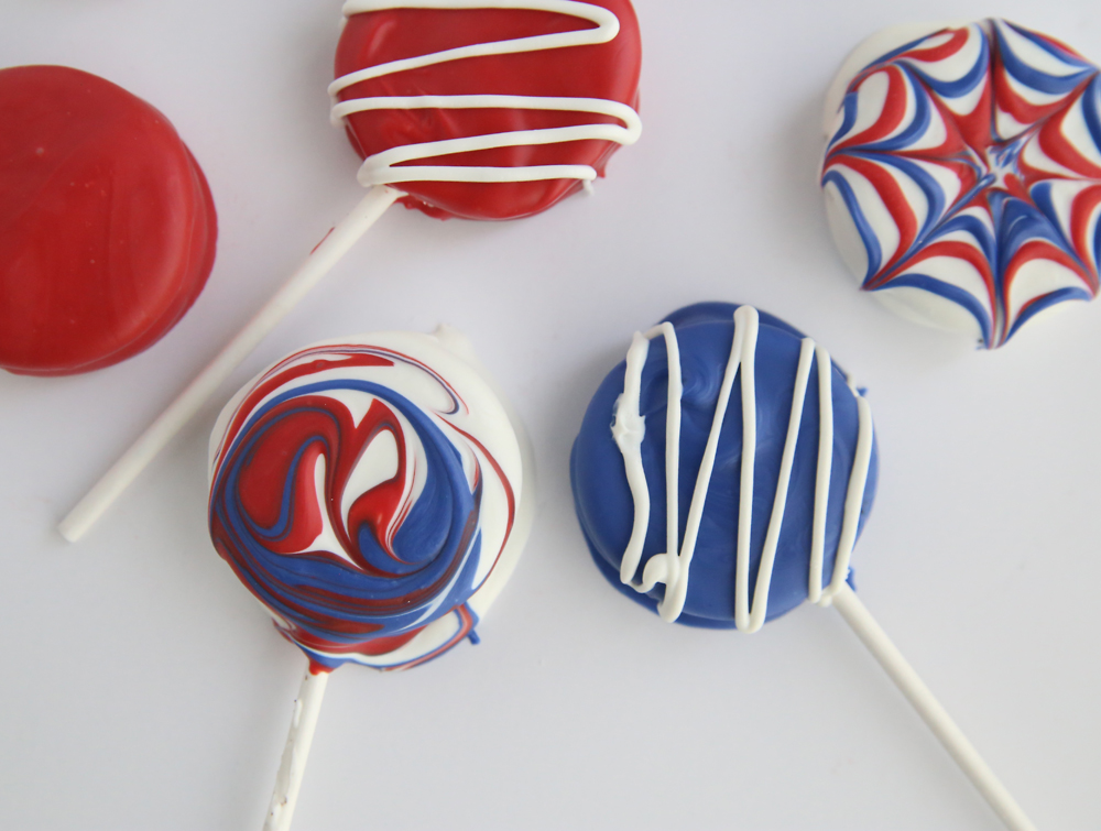 4th of July Oreo Pops