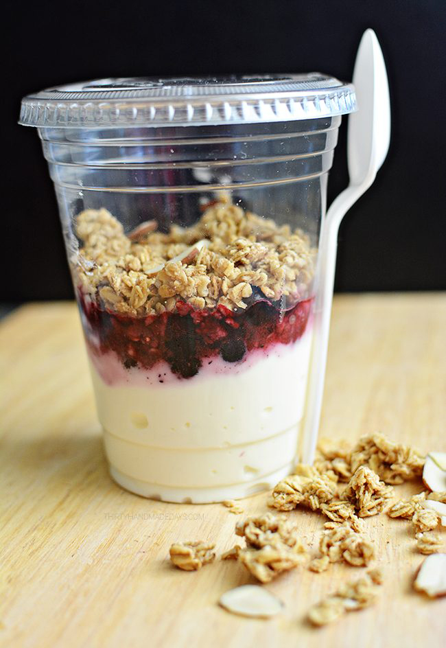 Make ahead yogurt parfaits
