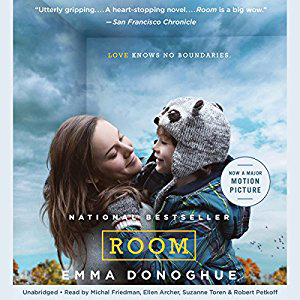 Room book cover, mother holding her son