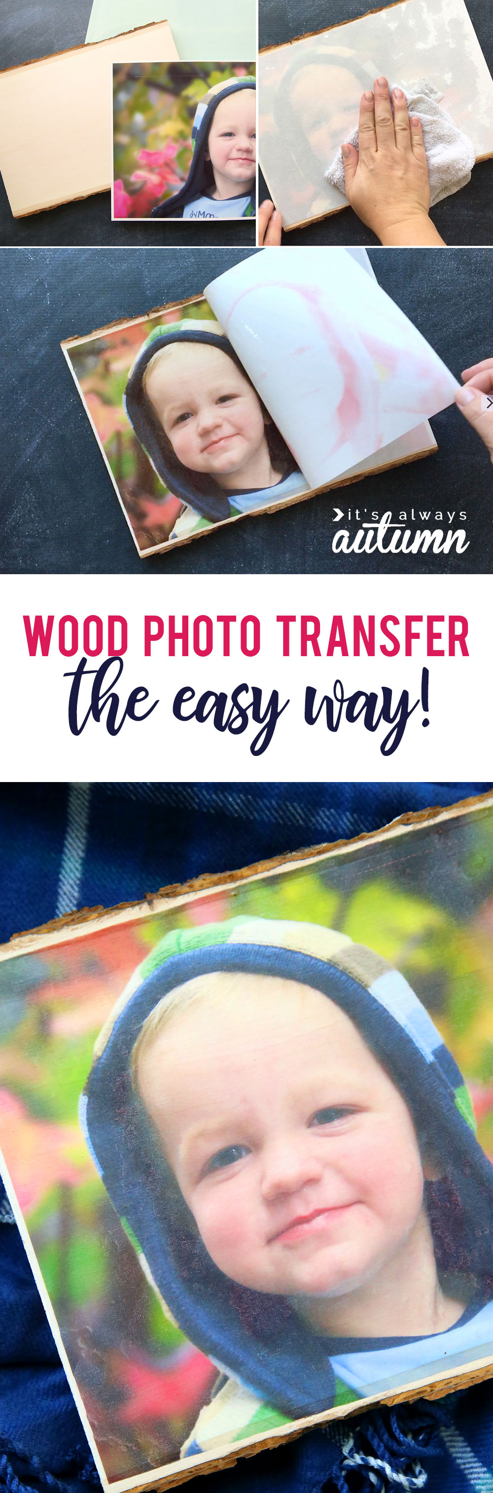 Wood photo transfer the easy way