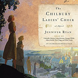 The Chilbury Ladies\' Choir book cover, women looking down a hill at a city