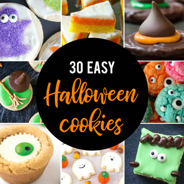 30 easy Halloween cookie recipes to make with your kids! Best Halloween cookies.