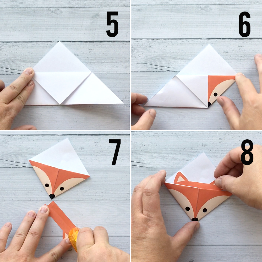 How to fold a bookmark