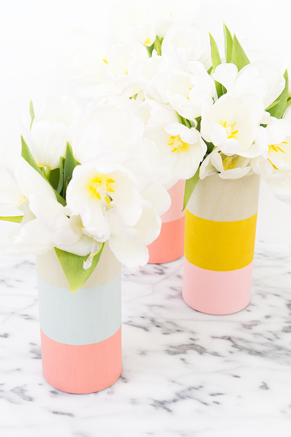 Homemade flower vase gifts