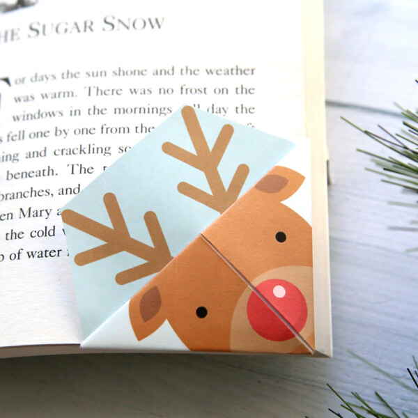 Reindeer corner bookmark