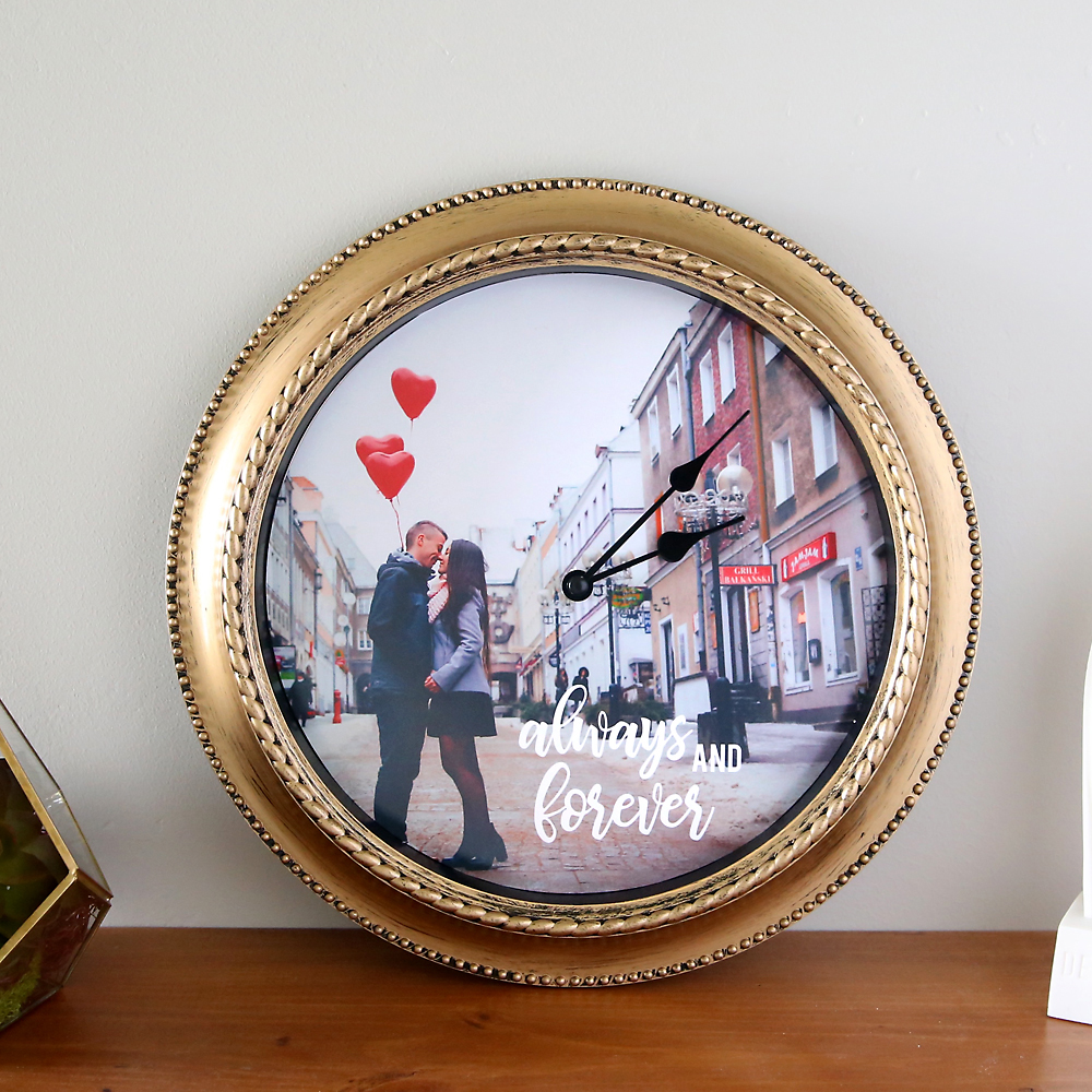 DIY photo clock craft