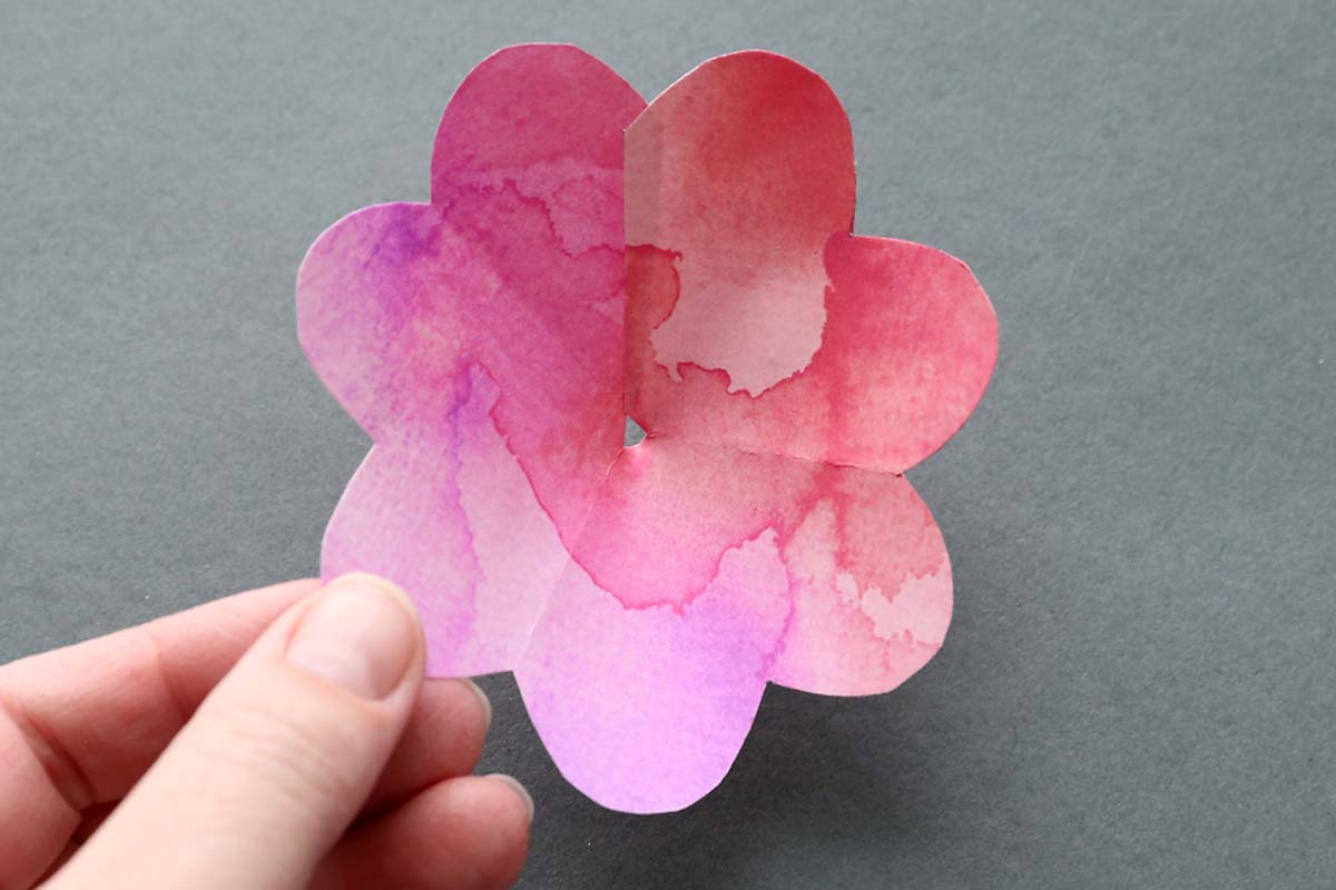 paper petal glued together