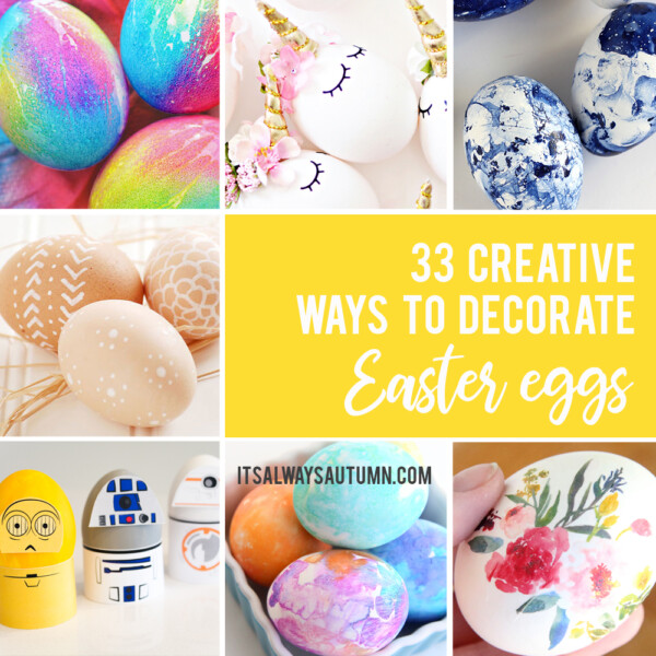 This year try one of these creative egg decorating ideas! DIY Easter egg decorating for kids.