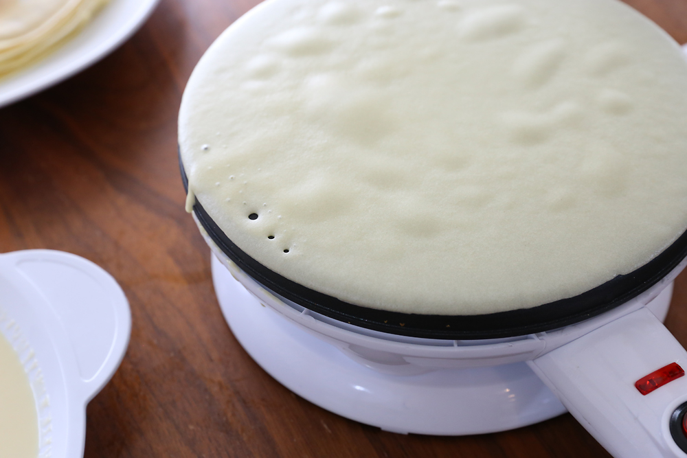 How to make perfect crepes every time! The best easy crepe recipe and simple instructions for how to use a crepe maker.