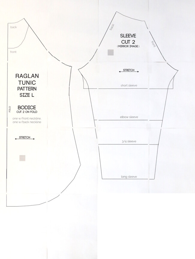 Long raglan t-shirt sewing pattern - It's Always Autumn