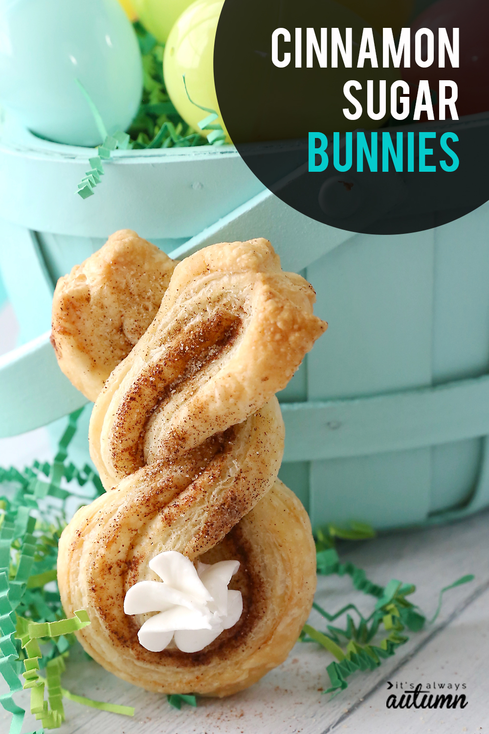 Cinnamon sugar Easter bunny twists are a fun, easy Easter treat to make with your kids.