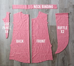 The waterfall top pattern for girls {how to sew a ruffle shirt} - It's ...