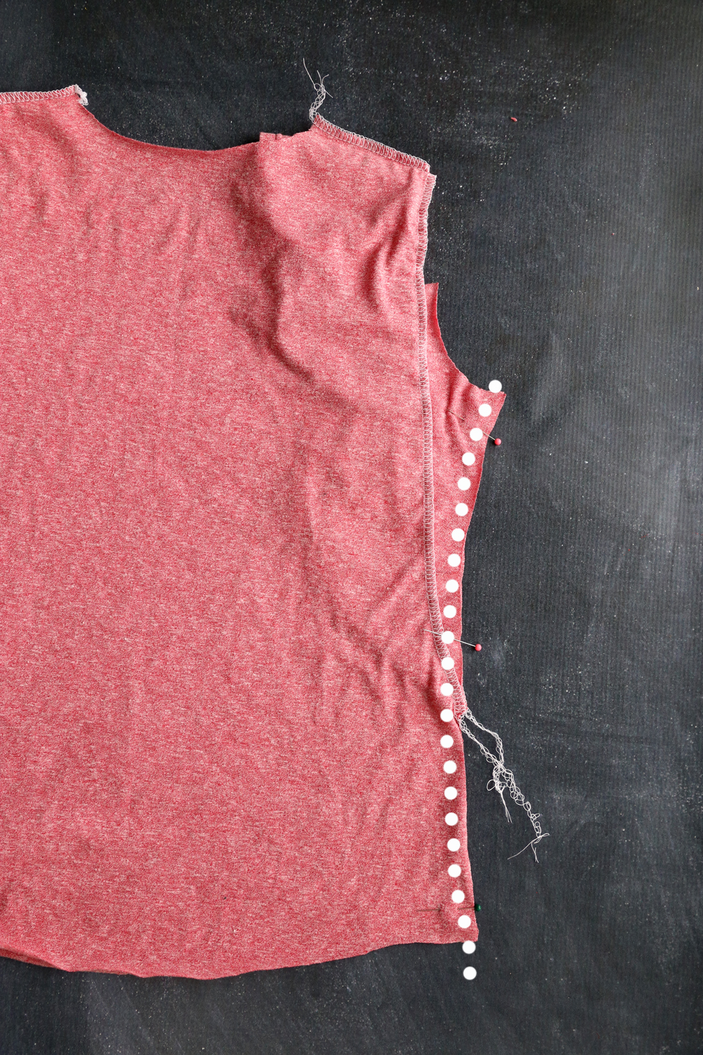 Side seam marked